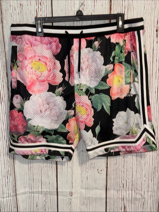 Primitive Other - Primitive Floral Mesh Athletic Shorts - Black, Pink, White, Green